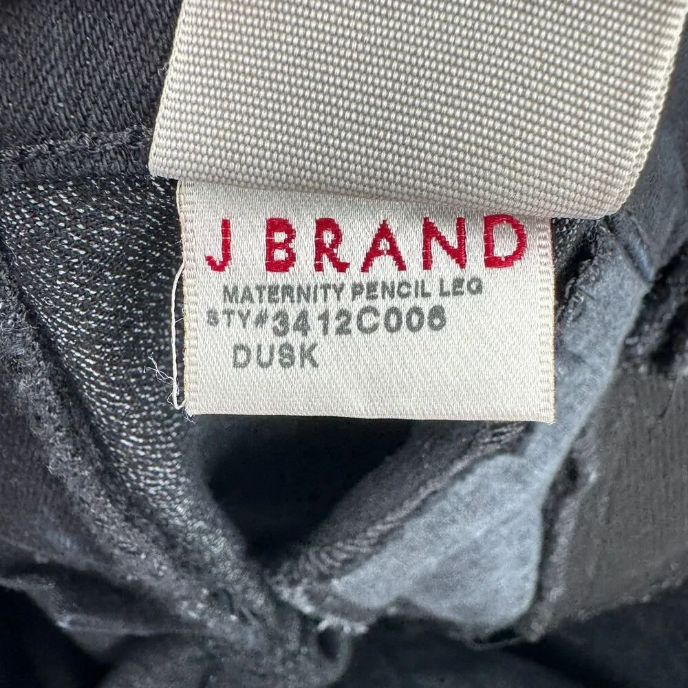 J BRAND Black Mama J Pencil Leg Maternity Skinny Jeans Size 29